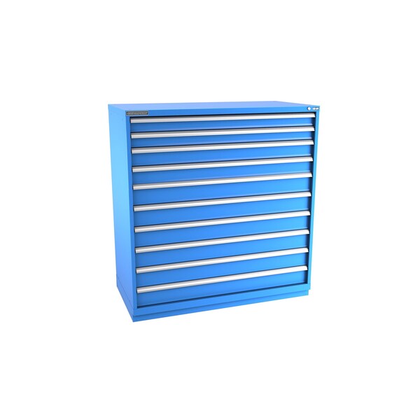 Champion Tool Storage Modular Drawer Cabinet, 10 Drawer, Blue, Steel, 56-1/2 in W x 28-1/2 in D x 59-1/2 in H D27001001ILCFTB-BB - main